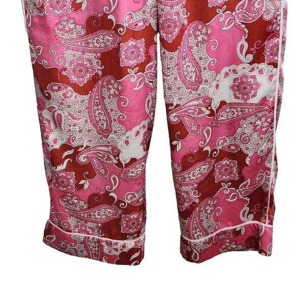 J. Crew Relaxed High Rise Crop Wide Leg Pant Womens Size 6 Vintage Paisley - Picture 4 of 9